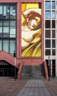 Mural, Alexa department stores' at Alexanderplatz in Berlin, Germany