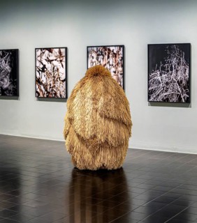 Interior design with paintings and exhibits in the Hamburger Kunsthalle, art museum am