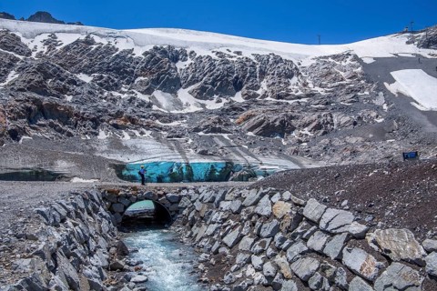 Rettenbachferner on the Ötztal Glacier Road, Sölden, Ötztal, Ötztal Alps, Tyrol, Austria
