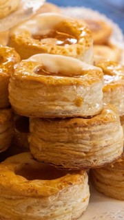 Argentina, Buenos Aires, pastry, sweets and desserts sold in street restaurants and cafes