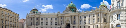 Austria St. Michael Wing of Hofburg, imperial palace of the Habsburg dynasty in Vienna