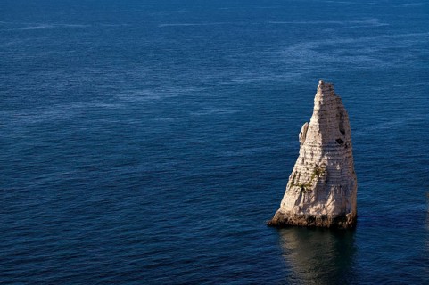 Rock needle Aiguille, Étretat, sea, cliffs, cliffs, chalk cliffs, alabaster coast, La Côte