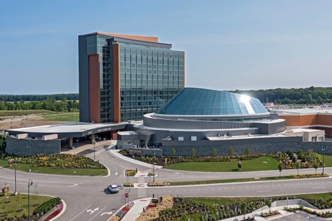 Wayland, Michigan - The Gun Lake Casino Resort. The casino is owned by the Match-E-Be-Nash-She-Wish