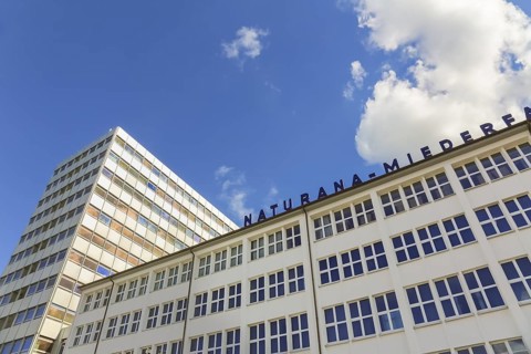 Naturana Miederfabriken, high-rise building, company building of Naturana Dölker Textilbekleidung,