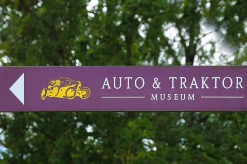 Sign, signpost, car and tractor museum, arrow, writing, letters, Oberuhldingen district,