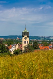 Catholic parish church of St Nicholas, church, sacred building, church tower, clock, Art Nouveau