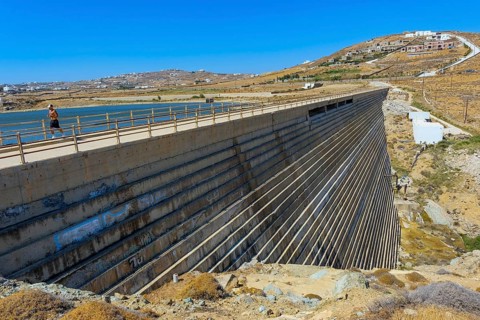 Mykonos, Cyclades, Greece — Marathi Dam, Mykonos Municipal Water Supply and Sanitation Company has