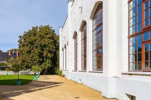 Orangery, Muskau Castle, Muskauer Park, UNESCO World Heritage Site, Bad Muskau, Upper Lusatia,