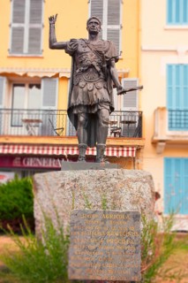 Statue of Julius Agricola, Roman general, known primarily as ruler of Great Britain, Fréjus,