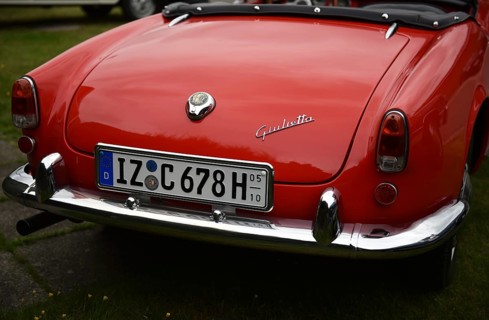 Alfa-Romeo Giulietta at classic car meeting in Büsum, Schleswig-Holstein, Germany