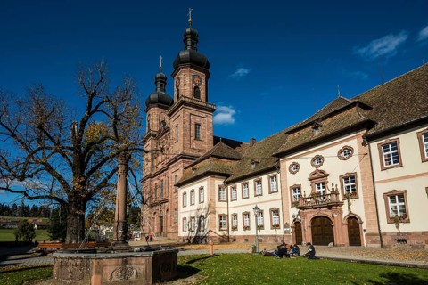 Baroque monastery church, St. Peter, Southern Black Forest, Black Forest, Baden-Württemberg,