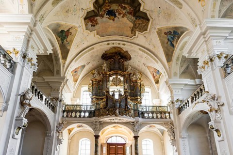 Interior view, monastery church, St. Peter, Southern Black Forest, Black Forest, Baden-Württemberg,
