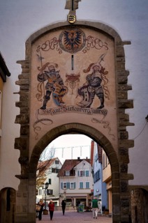 Fallgatternische Hirgenstangenwappen of the Counts of Württemberg, Lower Gate, City Gate,