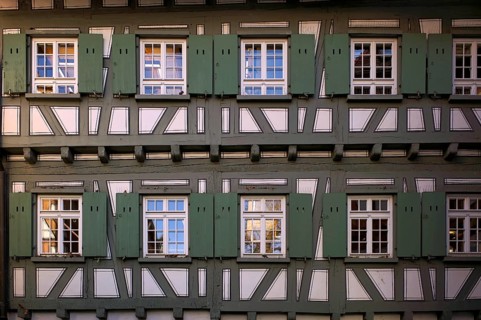 Half-timbered house, Old Town, Bietigheim-Bissingen, Baden-Württemberg, Germany