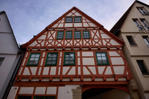 Friedrich Schofer's birthplace, half-timbered house, Altstsdt, Bietigheim-Bissingen,