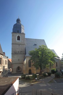 St. Petri Pauli church and baptismal church of Martin Luther, Luther city Eisleben, Harz,