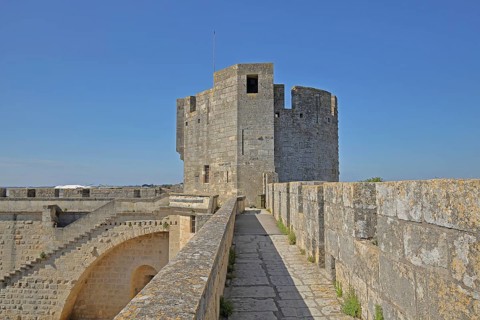 Bourguignon rampart and tour, fortified defence tower, city tower and historic city fortifications,