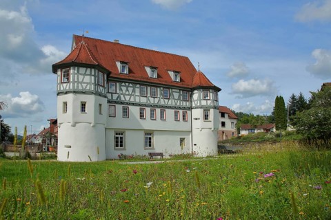 Baroque castle, Lautereck, Sulzbach an der Murr, Baden-Württemberg, Germany