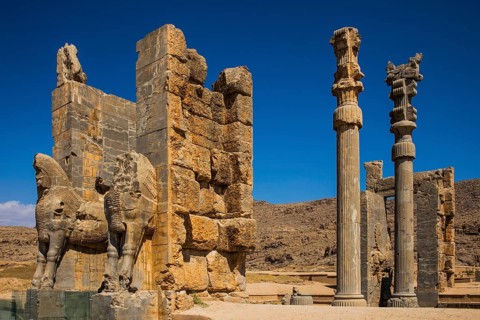 Gate of all countries with winged hybrids, Persepolis