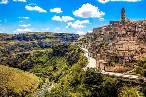 Matera with cathedral, Puglia