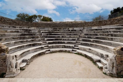 Odeon of Kos, small theatre, reconstruction, originally built probably in the 2nd century AD,