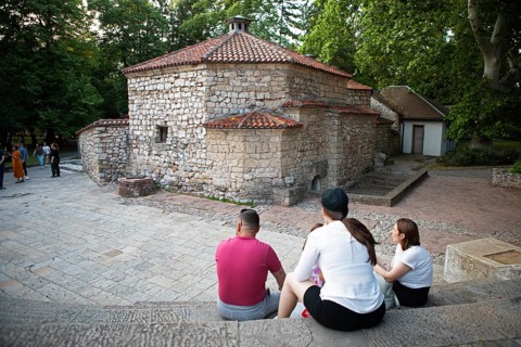 Amam Turkish bath in Svetog Save pedestrian zone in Sokobanja, Serbia
