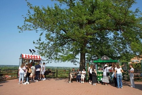 Sales stands in Petrovaradin Fortress or Petrovaradin, Novi Sad, Vojvodina Province, Serbia