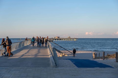 New 720-meter long pier in Prerow opened since October 2024, Prerow, Darß, Mecklenburg-Western