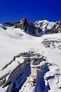View of the mountains from the Télécabine Panorama Railway, La Tour Ronde, Mont Blanc, in the