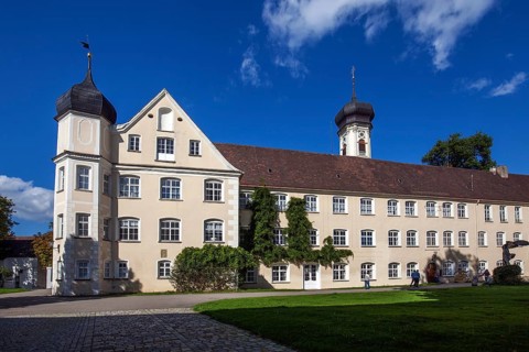Castle in Isny, Allgäu, Baden-Württemberg, Germany