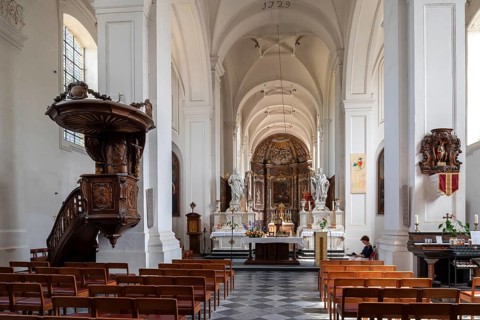 John the Evangelist church at 12th century Park Abbey, Abdij van Park, Premonstratensian abbey at
