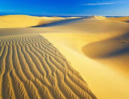 Sand dunes, Maspalomas, Playa del Ingles, Gran Canaria, Canary Islands, Spain