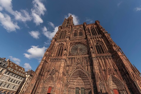 Strasbourg's Notre Dame Cathedral stands majestically there. Its magnificent architectural details