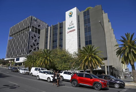 Street scene on the corner of Fidel Castro Street and Independence Avenue, Windhoek, Khomas region,