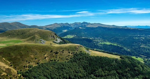 Sancy Massif. Auvergne volcanoes natural park. Puy-de-Dome. Auvergne-Rhone-Alpes. France