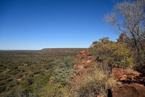 View of the Waterberg, Otjozondjupa region, Namibia