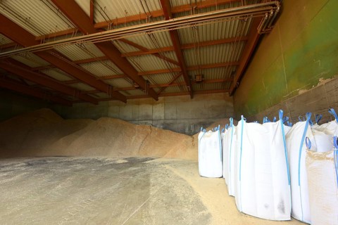 Pellet production at the Enegie-Mann company in the Westerwald