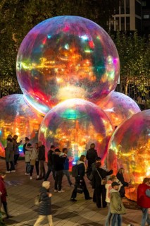The 10th Essen Light Festival, in the city centre, second largest light art festival in Germany,