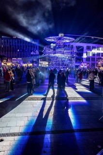 The 10th Essen Light Festival, in the city centre, second largest light art festival in Germany,