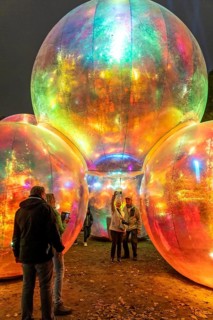 The 10th Essen Light Festival, in the city centre, second largest light art festival in Germany,