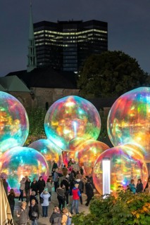 The 10th Essen Light Festival, in the city centre, second largest light art festival in Germany,