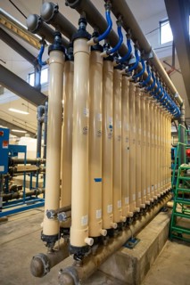 Park City, Utah - The Signal Hill water treatment plant at Mountain Regional Water. Power to