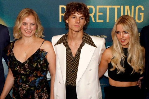 Producer Flavia Viotti, Mason Thames, Mckenna Grace and director Josh Boone at a fan event for All