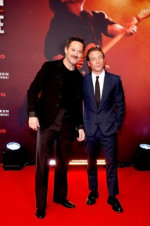 Director Scott Cooper and Jeremy Allen White at the premiere of the cinema film 'Springsteen: