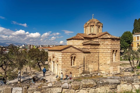 The Church of the Holy Apostles in the Agora of the Greek capital Athens, Greece