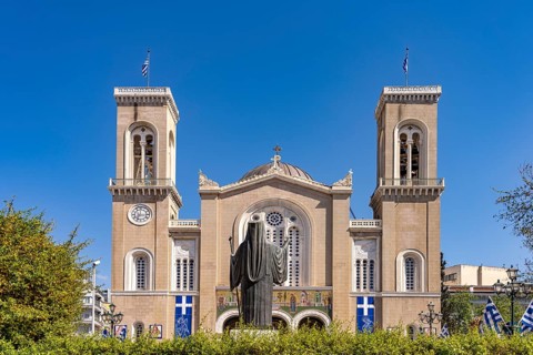 The Cathedral of the Annunciation in the Greek capital Athens, Greece