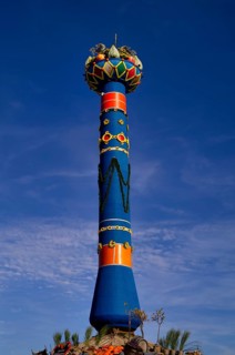 Fruit column, landmark, Cannstatter Wasen, funfair, carnival, spring festival, folk festival, Bad