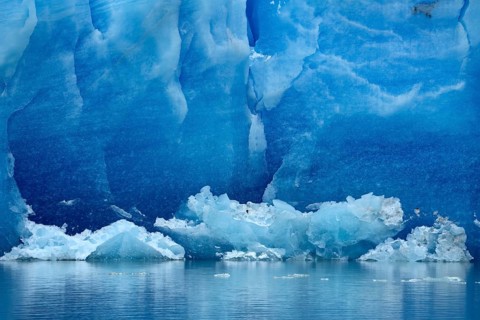 Grey Glacier, in Grey Lake, Torres del Paine National Park, Patagonia, Chile, South America
