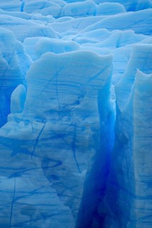 Grey Glacier, in Grey Lake, Torres del Paine National Park, Patagonia, Chile, South America