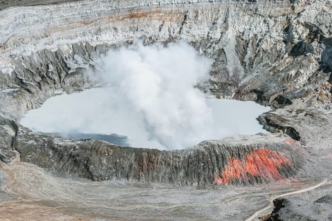 Poas volcano, Poas National Park, Costa Rica, Central America
